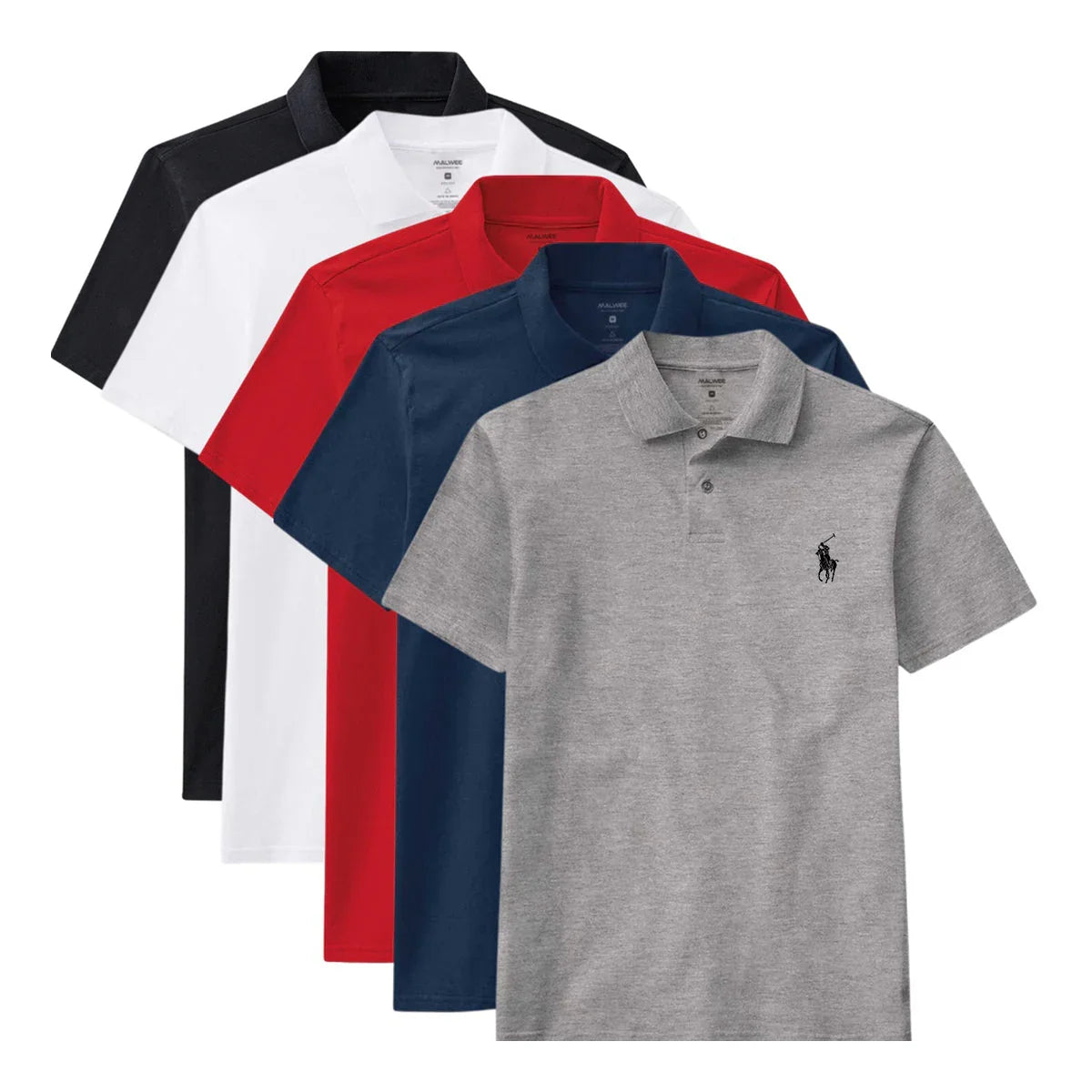 [BUY 3 GET 5] Kit 5 Polo R&L Essential - Pure